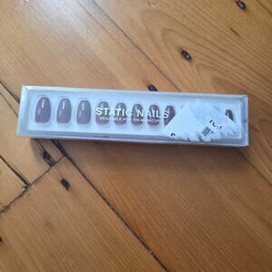 Static Nails Press On Nails - French Wine Coffin